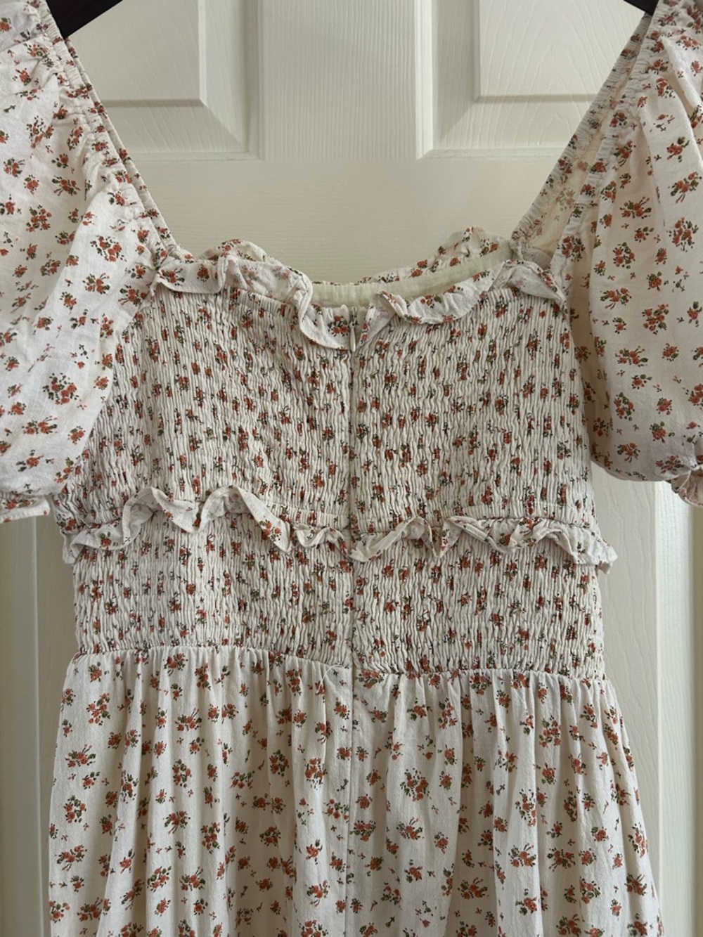 Neuflora Cream Puff Sleeve Floral Midi Dress - Picture 5 of 5